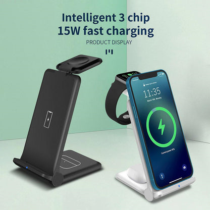 3 in 1 Wireless Charger Station Fast Charging Stand